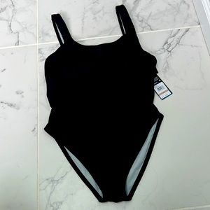NWT black Speedo one piece bathing suit